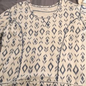 Maurices Sweaters - Maurice’s Size 3 Cream and Navy Patterned Sweater Maurices Sweaters - Maurice’s Size 3 Cream and Navy Patterned Sweater